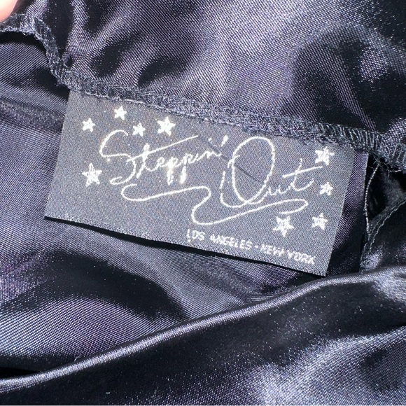 Vintage Black One Shoulder Tiered Dress - Picture 11 of 13